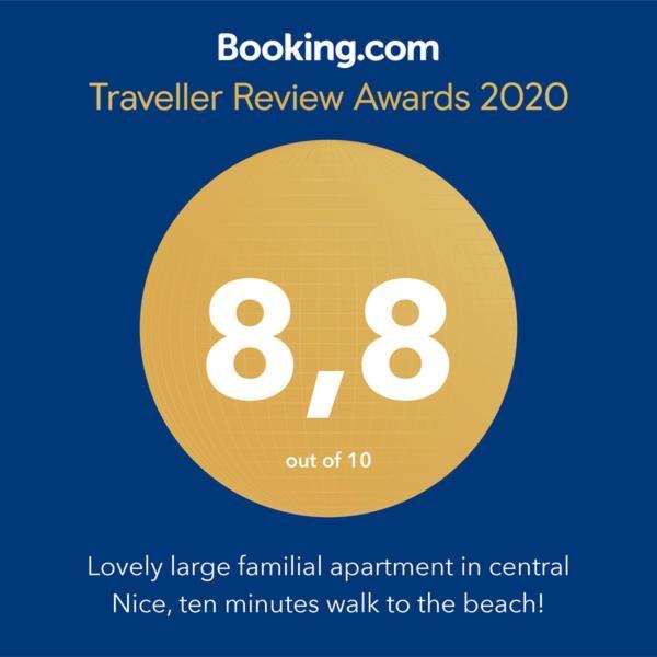 Lovely Large Familial Apartment In Central Nice, Ten Minutes Walk To The Beach! ภายนอก รูปภาพ